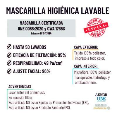 Certificación Mascarillas